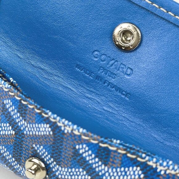 RARE Authentic Goyard Mini Saint Louis Anjou Blue Shoulder Tote Bag & Pouch - Picture 7 of 7